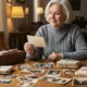 Older Woman Organizing Her Photos